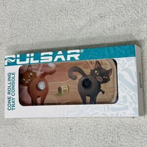 Pulsar Cone Rolling Tray Console Cat Design New In Box Smoking Accessories